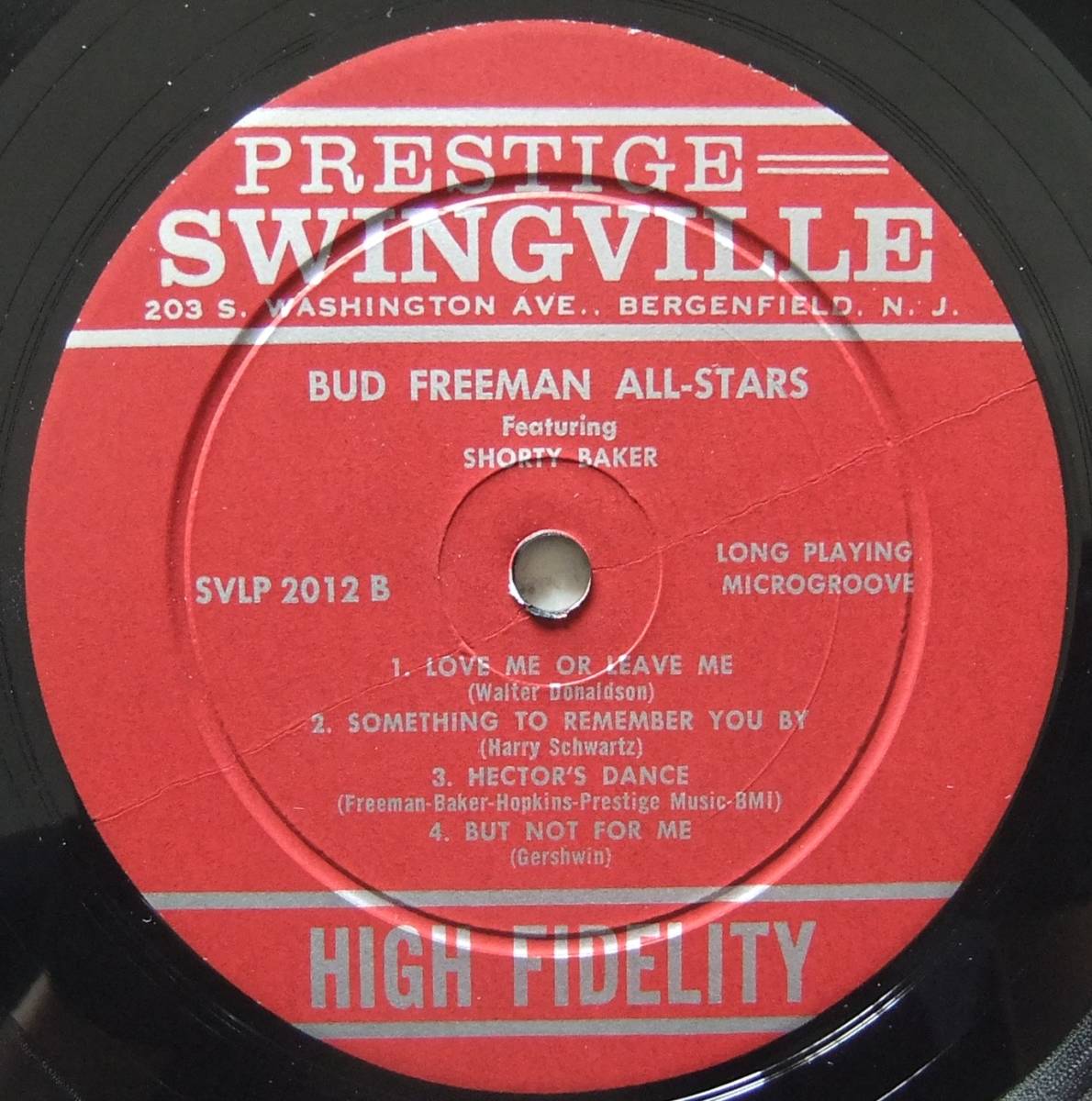 ◆ BUD FREEMAN All-Stars featuring SHORTY BAKER ◆ Swingville SVLP 2012 (red:dg:RVG:AB) ◆ V_画像4