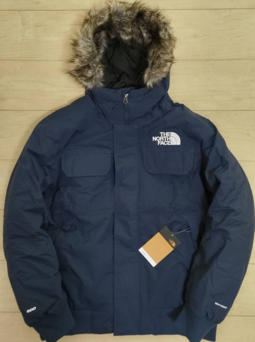 【新品】【1円～☆】定価約6.0万 ノースフェイス THE NORTH FACE MCMURDO JACKET マクマード ボンバー ダウンジャケット 紺 US:Mサイズ_画像1