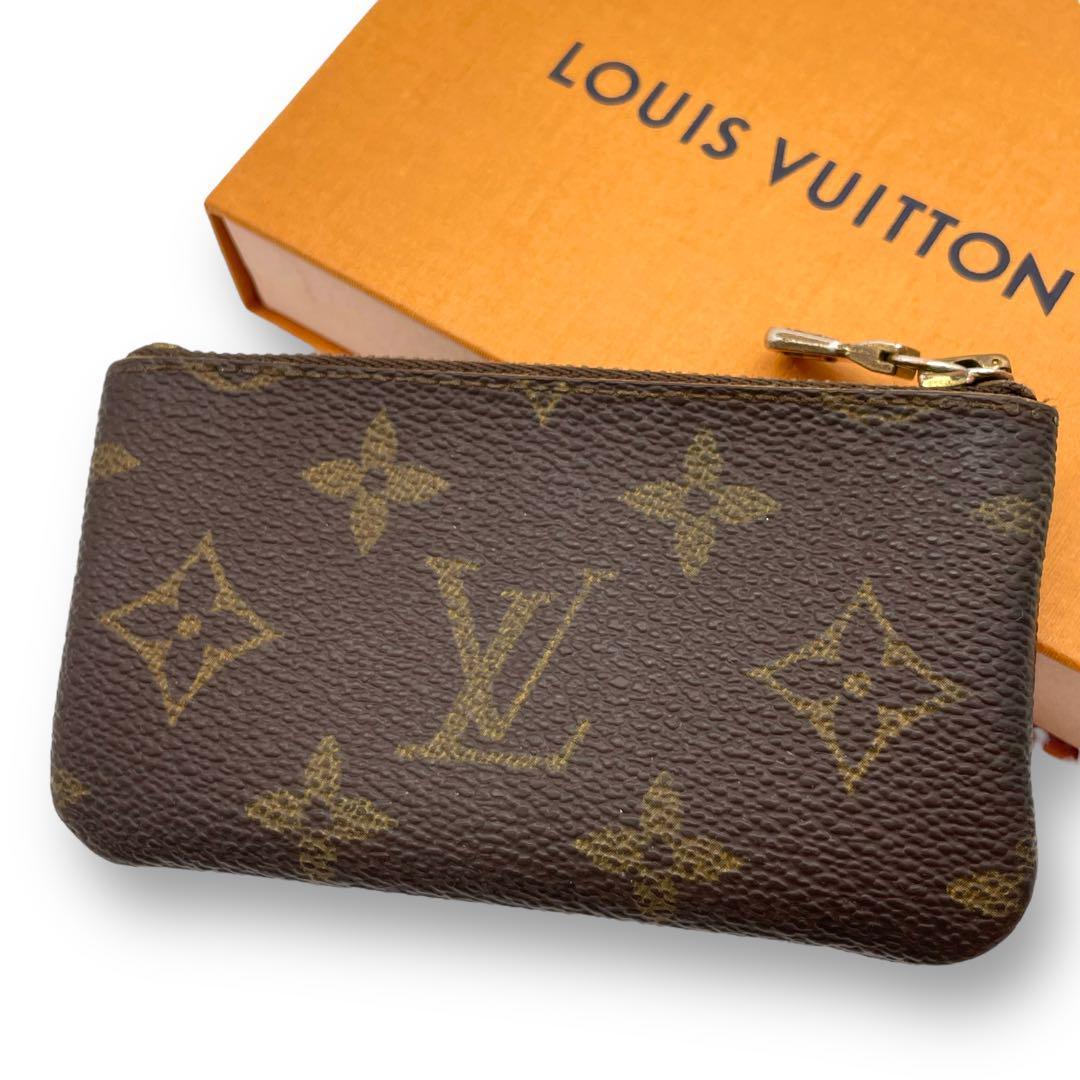 LOUIS VUITTON ルイヴィトン コインケース モノグラム ポシェット クレ 小銭入れ ブラウン 茶 財布 サイフ_画像1