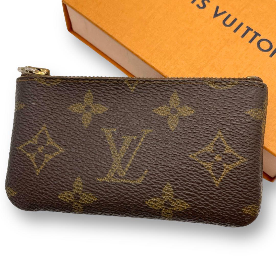 LOUIS VUITTON ルイヴィトン コインケース モノグラム ポシェット クレ 小銭入れ ブラウン 茶 財布 サイフ_画像2