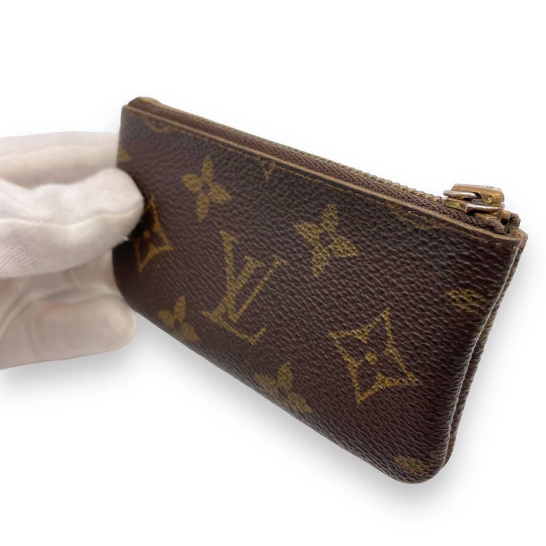 LOUIS VUITTON ルイヴィトン コインケース モノグラム ポシェット クレ 小銭入れ ブラウン 茶 財布 サイフ_画像3