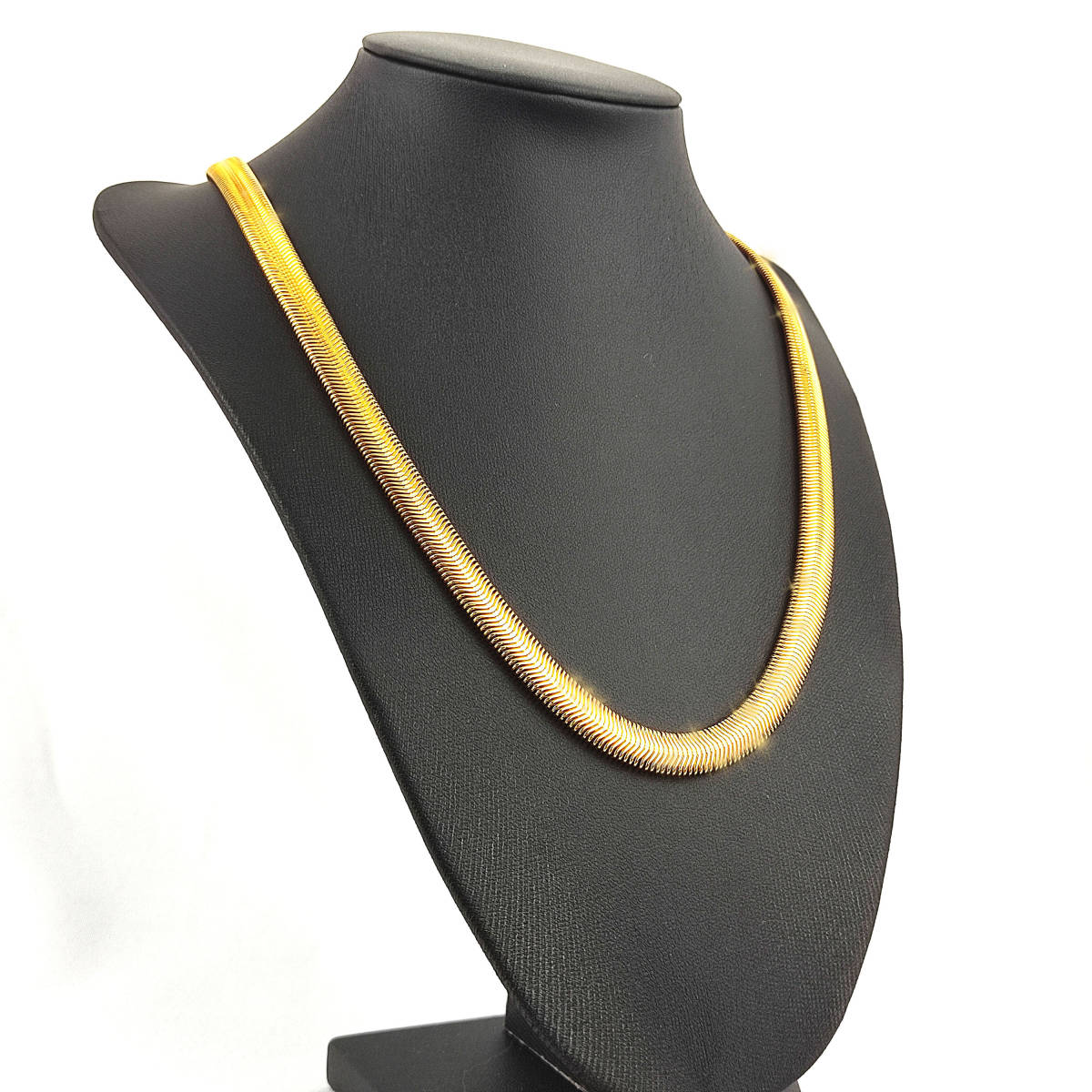 金ネックレス スネーク Chain Necklace メンズ レディース ゴールドネックレス 60cm 8mm ネックレス ゴールド 18kGP 340_画像3