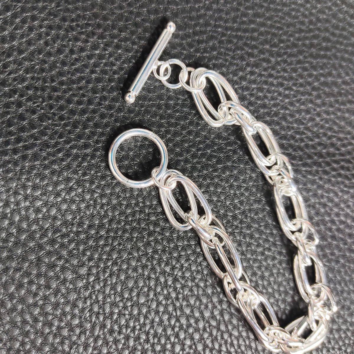 silver bracelet bangle バングル メンズ レディース シルバー喜平 ブレスレット 22cm チェーン バングル 200_画像2