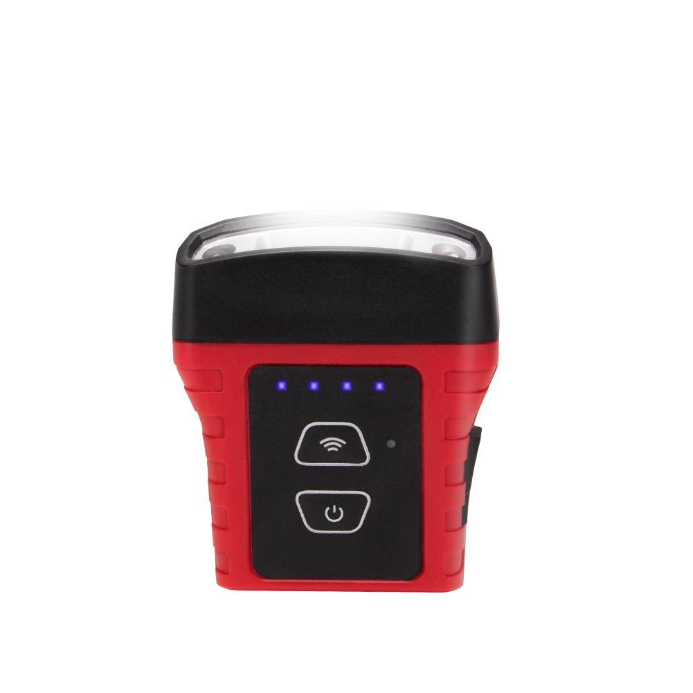 H100 赤　COBハットクリップライト、誘導強力ライト付きヘッドライトは180度回転可能、内蔵USB充電誘導ライト付き_画像4