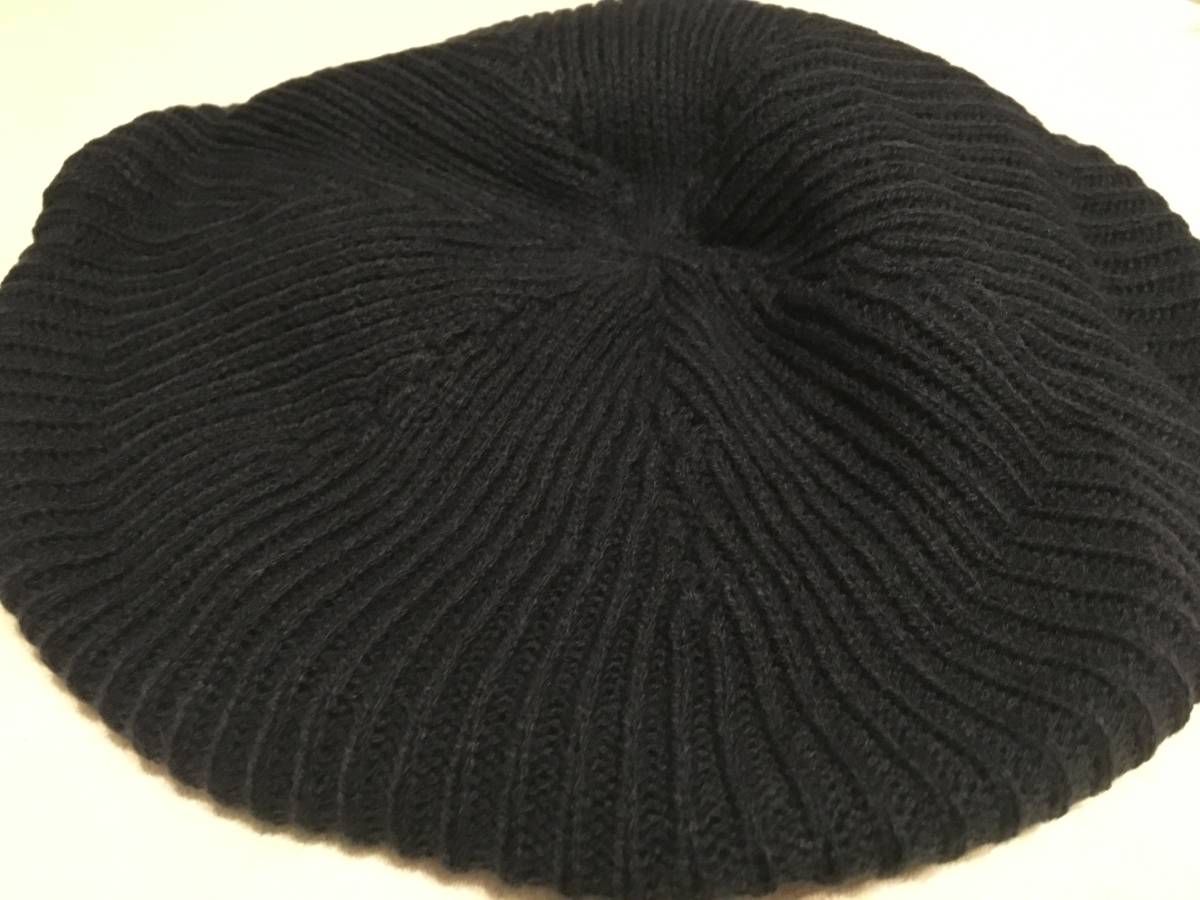 新品　INDEX　　シンプルニットベレー帽　ネイビー(093)　定価2090円_画像1