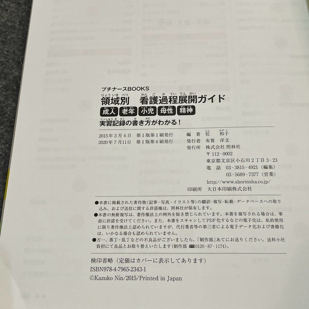 領域別看護過程展開ガイド　成人　老年　小児　母性　精神　実習記録の書き方がわかる！ （プチナースＢＯＯＫＳ） 任和子／編著_画像5