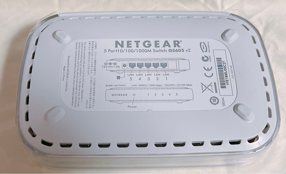 NETGEAR HUB 5 ポート GS605 本体のみ