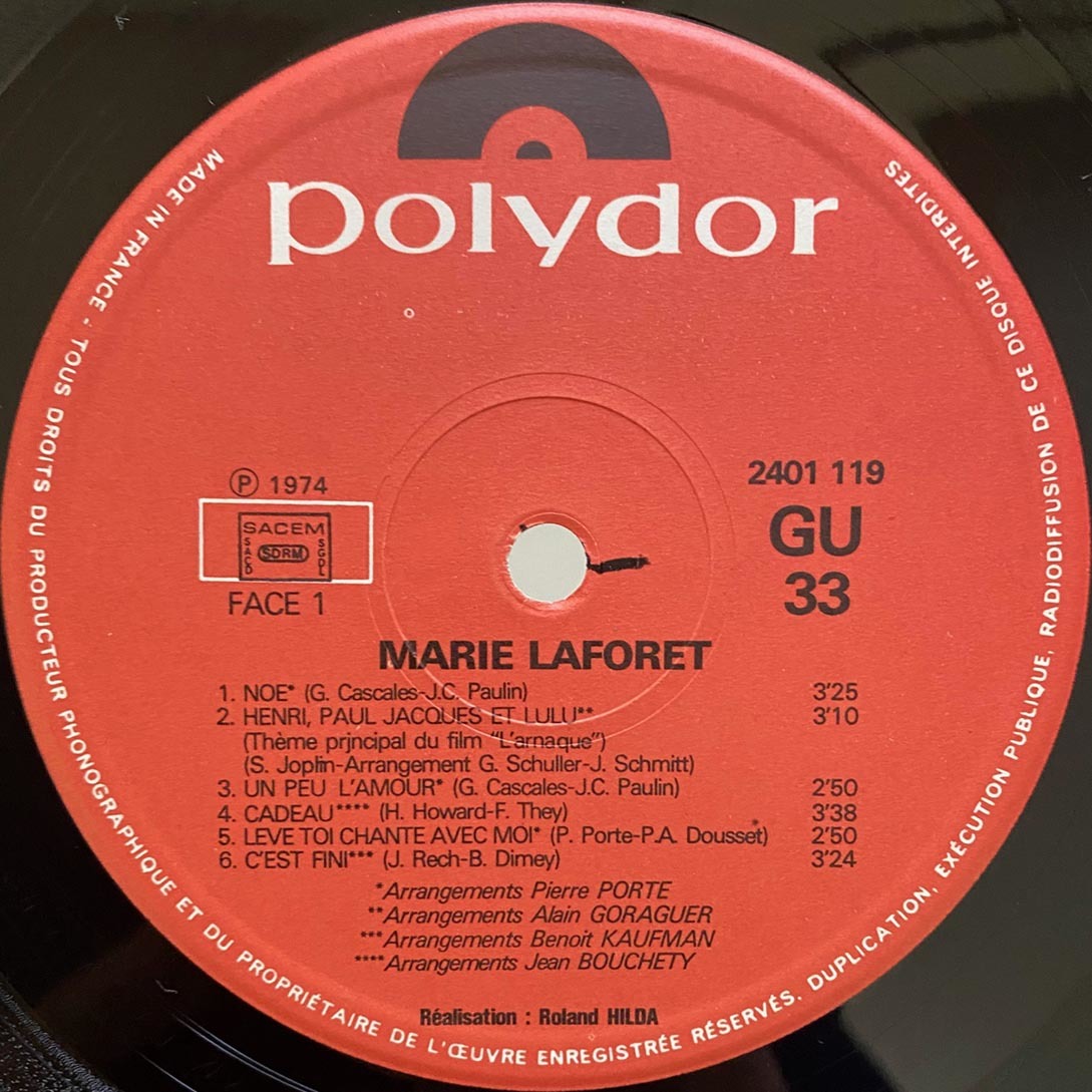 ★マリー・ラフォレ「Mari Laforet」仏オリジナルLP(1974年)★_画像4