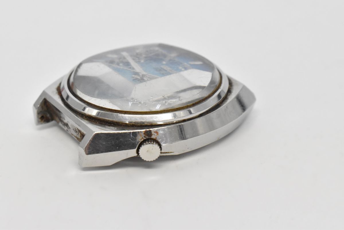 (666S 1201M7) 1円～ SEIKO セイコー メンズ 自動巻き 5アクタス 23石 6106-7700 腕時計 文字盤のみ_画像2