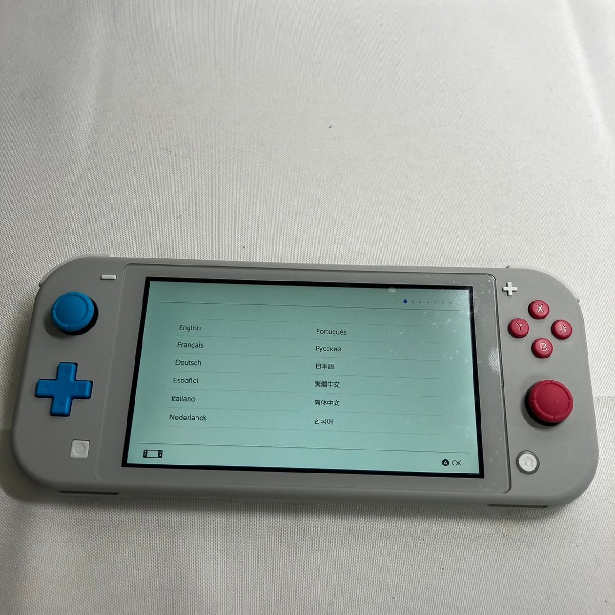 【中古品】『12-169』Nintendo SWITCH LITE ザ・シアン　ザ・マゼンダ　ポケットモンスター 本体のみ_画像7