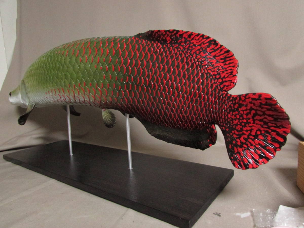 ハンドメイド 82cmピラルク 置き物 オブジェ 魚模型 古代魚 ハンドメイド 82cmピラルク 置き物 オブジェ 魚模型 古代魚