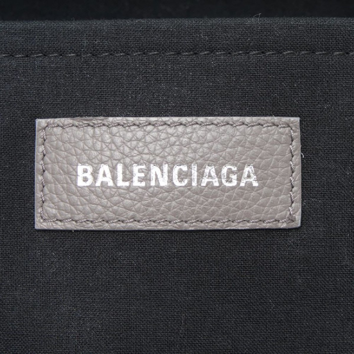 BALENCIAGA バレンシアガ ハードウェア トートバッグ 671400 2103A 1404 ハンドバッグ ショルダー レザー グレー メンズ レディースの画像7
