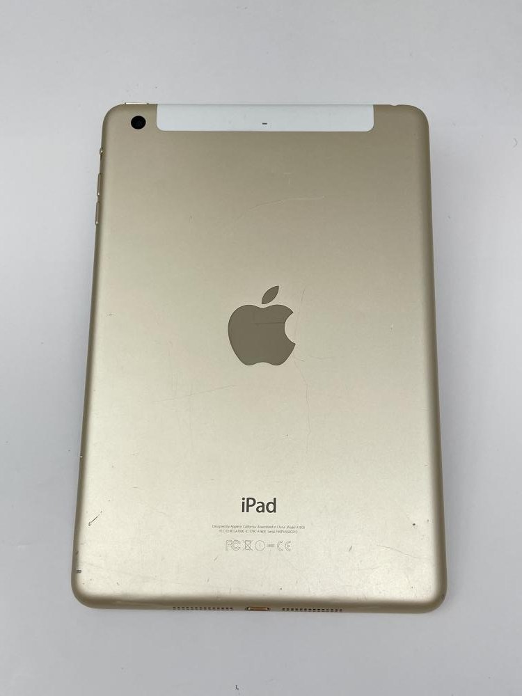 F1【ジャンク品】 iPad mini3 16GB docomo ゴールド_画像2