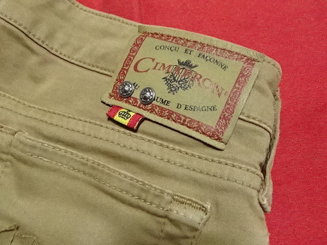 * CIMARRON JEANS light tea Cimarron jeans stretch cotton pants light brown 34/27 Spain made psico-ly