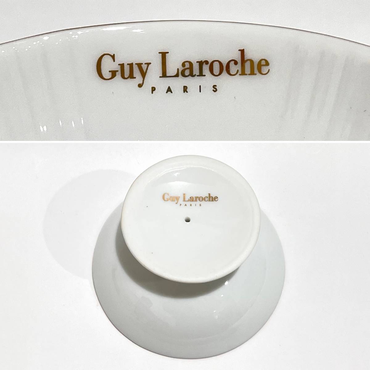 TO-030 ★1円～中古現状品【Guy Laroche ギラロッシュ】ジュエリーセット ホワイト 小物入れ ジュエリートレイ アクセサリートレイ 薔薇_画像5