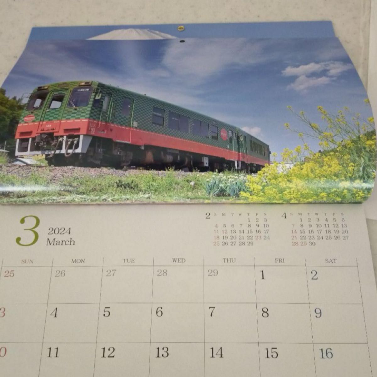 【鉄道の旅】日本車輌　2024年　カレンダー　限定　 壁掛けカレンダー　鉄道