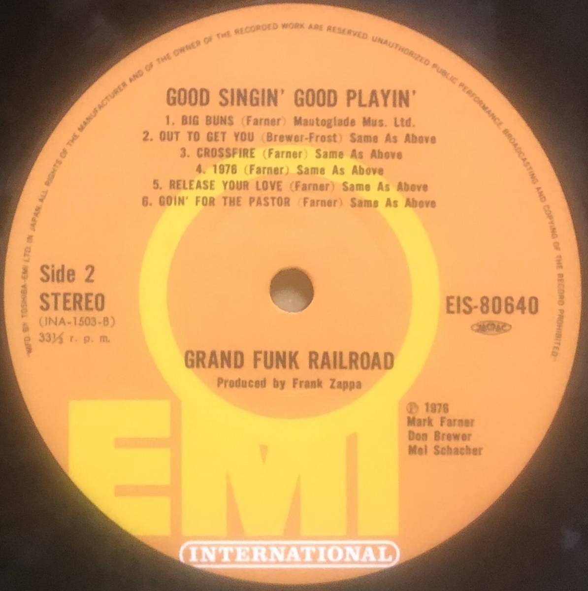 USハード　国内オリジナル盤　Grand Funk Railroad / Good Singin’ Good Plain’_画像4