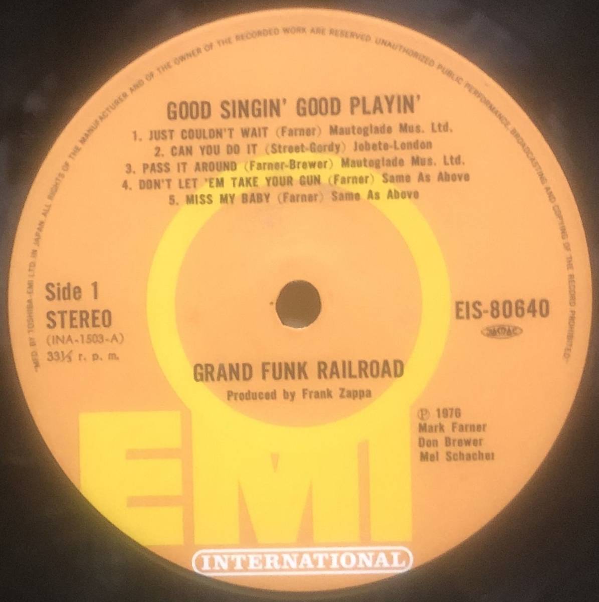 USハード　国内オリジナル盤　Grand Funk Railroad / Good Singin’ Good Plain’_画像3