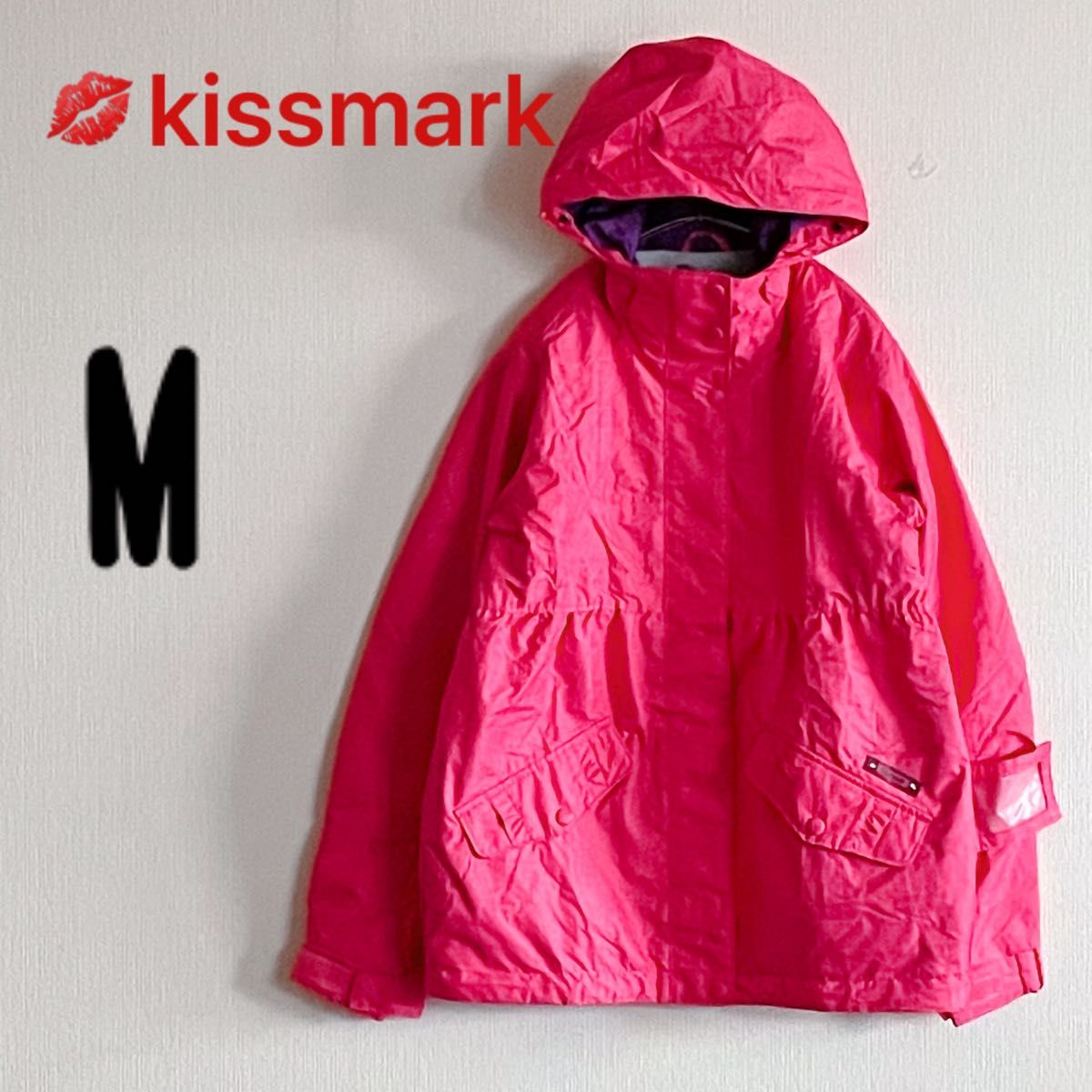 美品　kissmark キスマーク　スキー　スノボ　スノボウェア　ジャケット　レディース　M ピンク