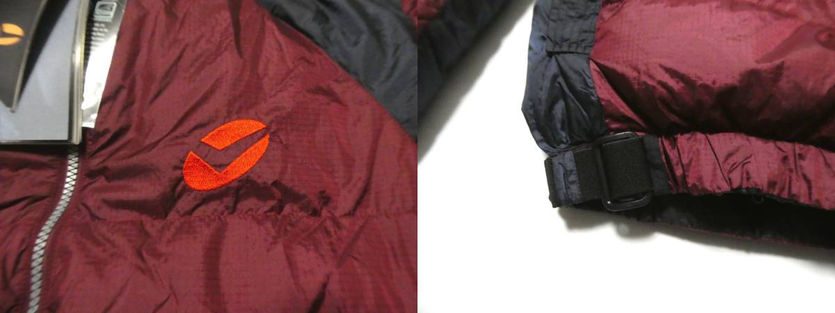 正規品 新品 フランス製 Valandre ヴァランドレ Bifrost ダウンジャケット XL 赤×黒 アルパイン 登山_画像7