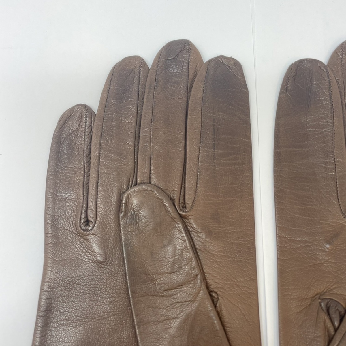 Madova GLOVESmadova lady's glove leather re zha cai z:7ita rear made tea Brown 