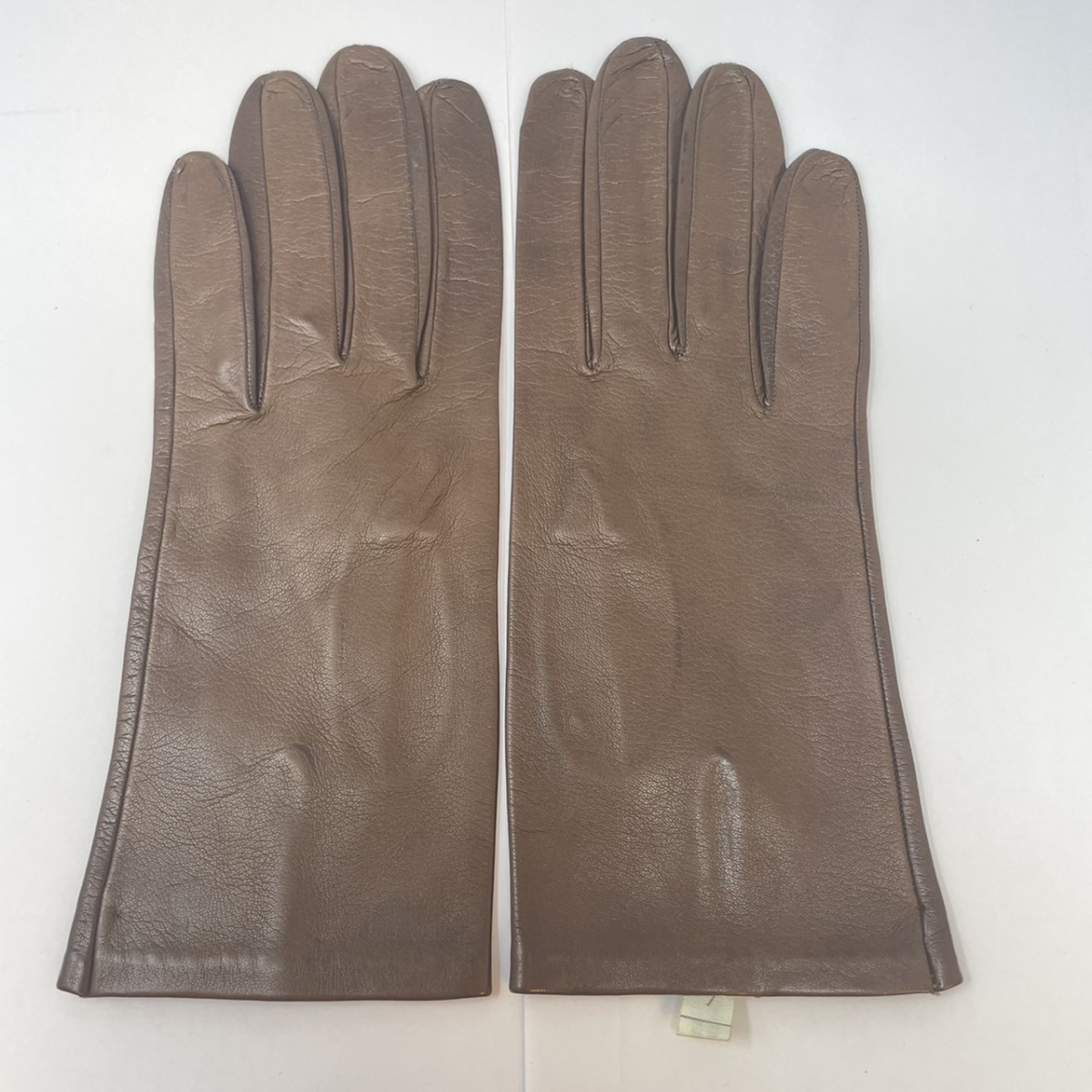 Madova GLOVESmadova lady's glove leather re zha cai z:7ita rear made tea Brown 