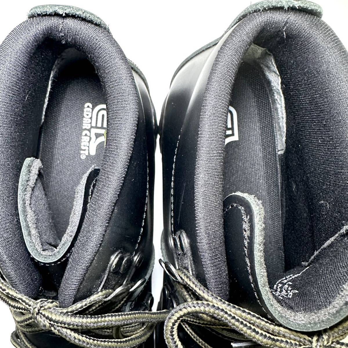 即決/試着程度/CEDAR CREST セダークレスト CC-1574 ワークブーツ US 8 26.0cm メンズ スニーカー 靴/革靴/カジュアル/ブラック/黒_画像3