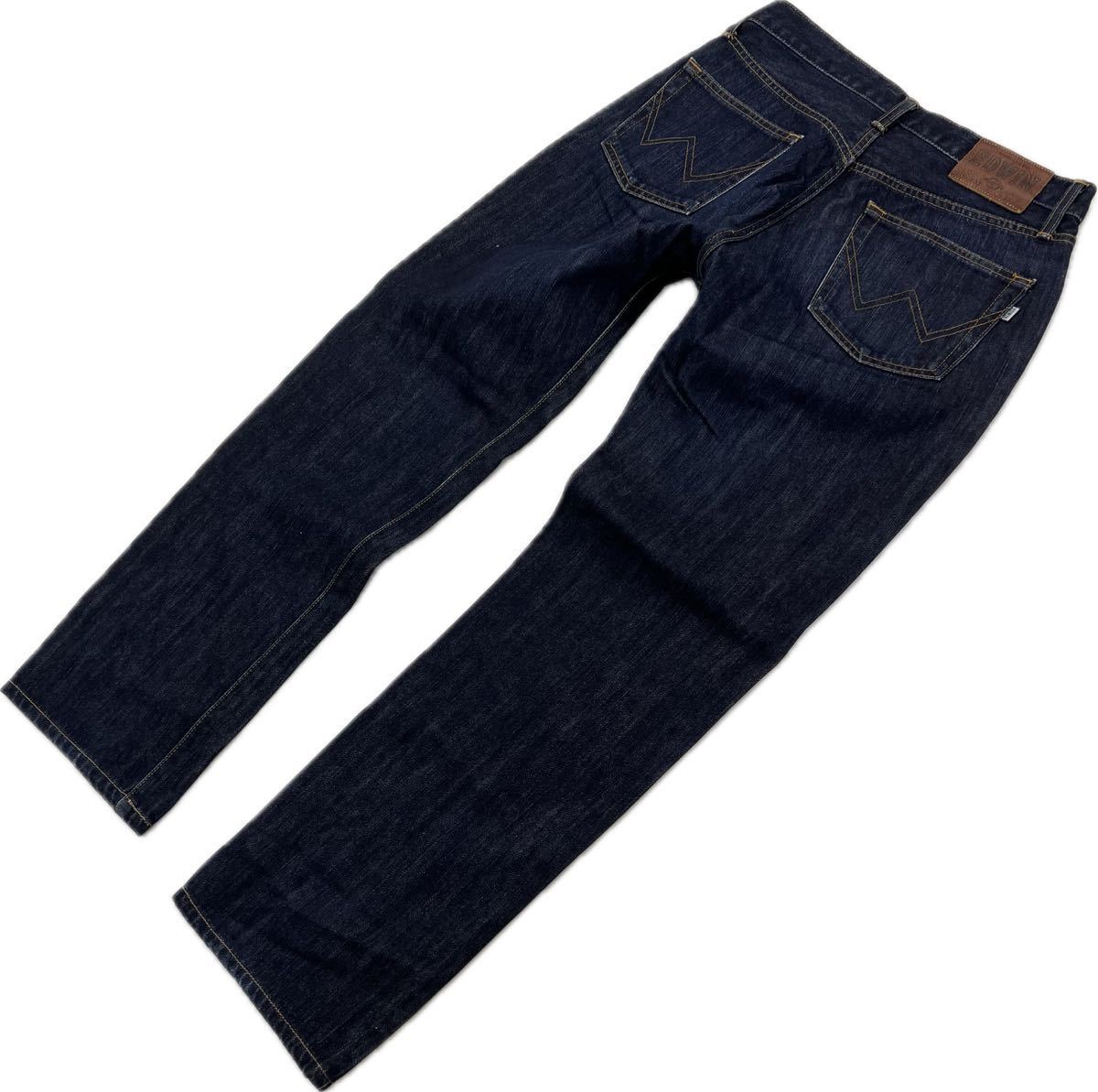 EDWIN * 403 темно синий ... веселье * Denim брюки джинсы индиго W32 American Casual взрослый casual Street б/у одежда Edwin #Ja6990