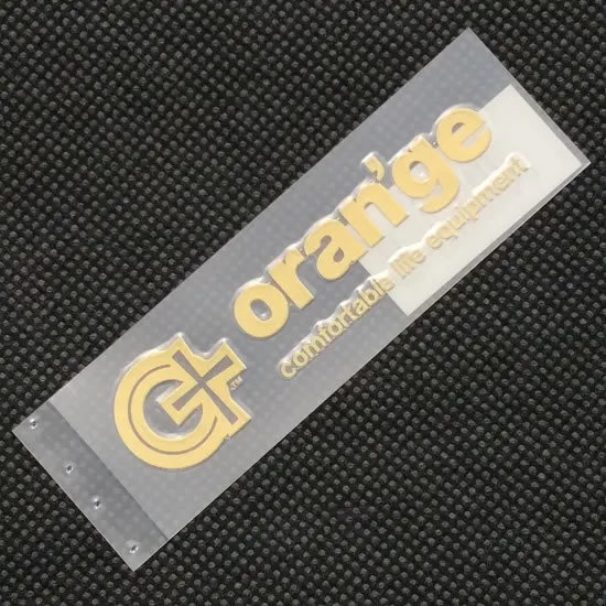 ORAN'GE オレンジ【LOGO DIECUT】ゴールド 8cm ステッカー 新品正規（郵便）_画像1