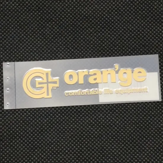 ORAN'GE オレンジ【LOGO DIECUT】ゴールド 8cm ステッカー 新品正規（郵便）_画像2