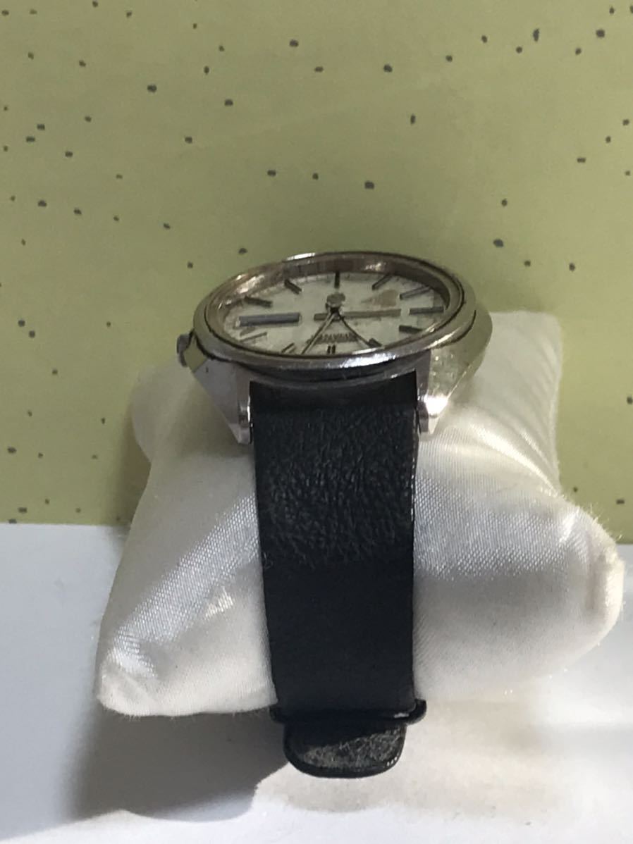 SEIKO セイコー QUARTZクォーツ　3803-7030 白文字盤 シルバー デイデイト 3針 腕時計_画像6