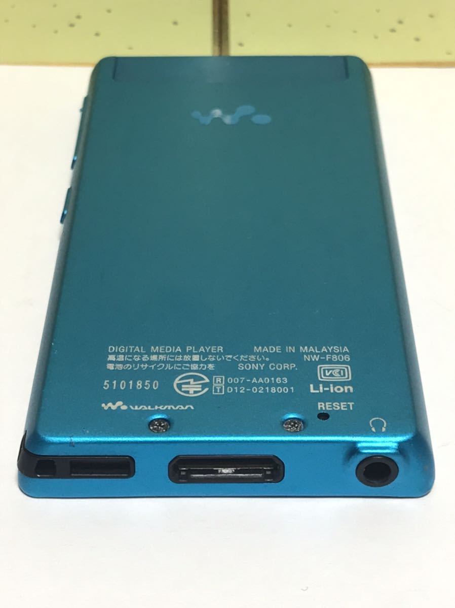 SONY ソニー WALKMAN Fシリーズ NW-F806 ブルー Bluetooth対応 動作確認済み_画像3