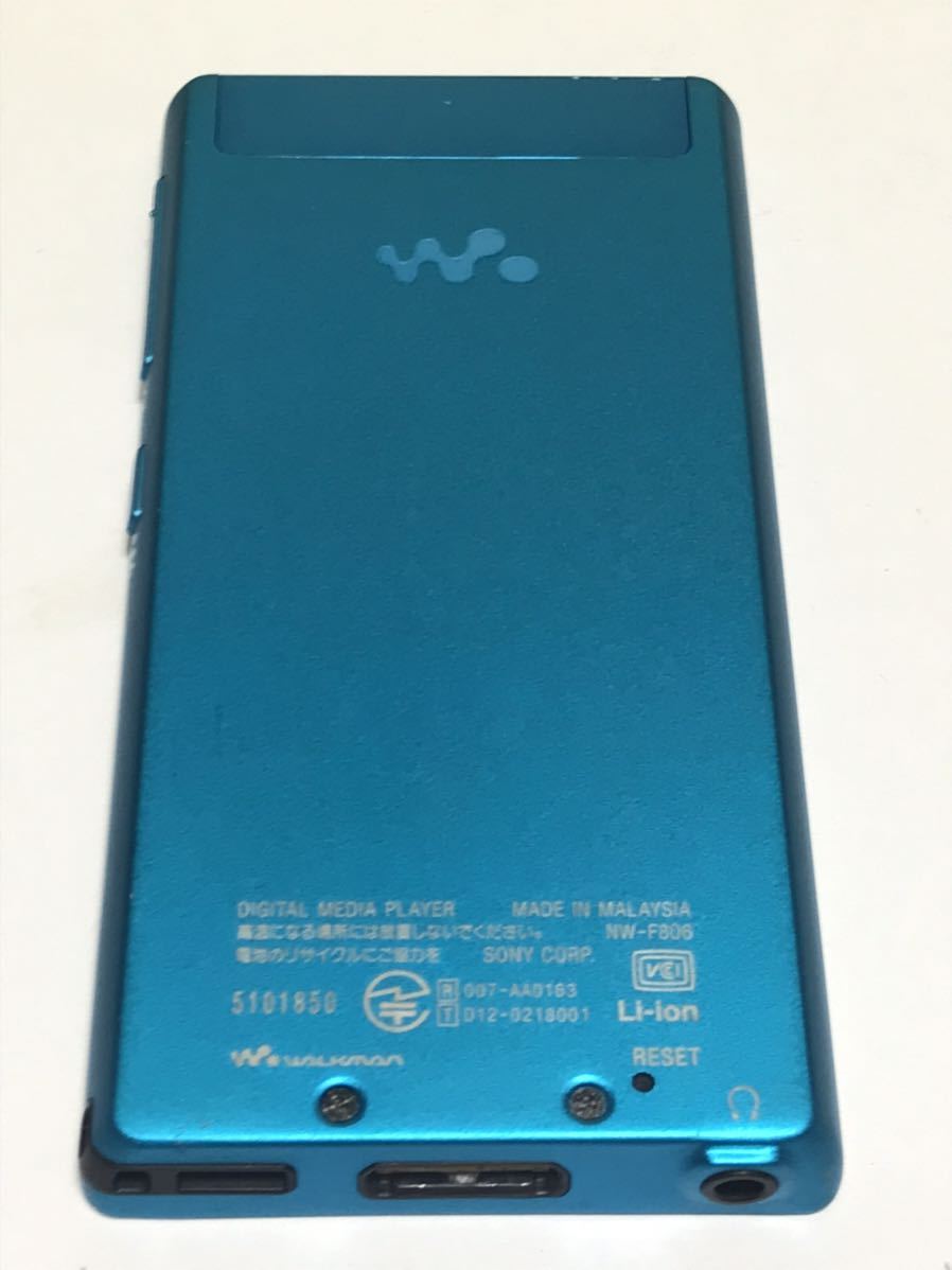 SONY ソニー WALKMAN Fシリーズ NW-F806 ブルー Bluetooth対応 動作確認済み_画像7