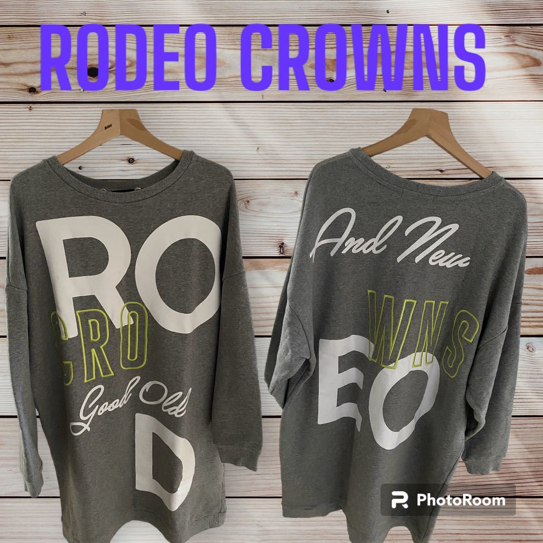 ロデオ RODEO CROWNS トレーナー ロング丈 大きめ 即決_画像1