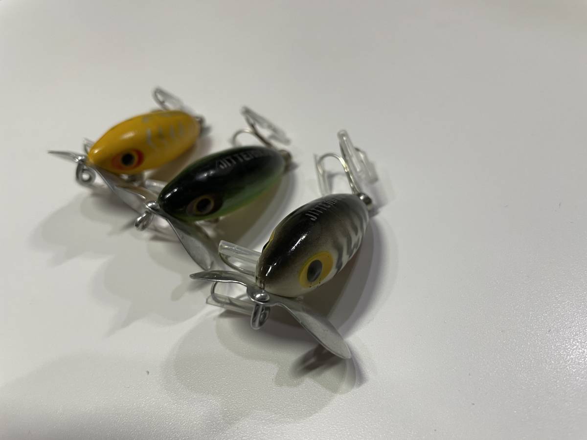 ミニサイズ OLD fred arbogast jitterbug オールド アーボガスト ジッターバグ ( heddon ヘドン ABU 道楽 ZEAL ハトリーズ バルサ50 )_画像4