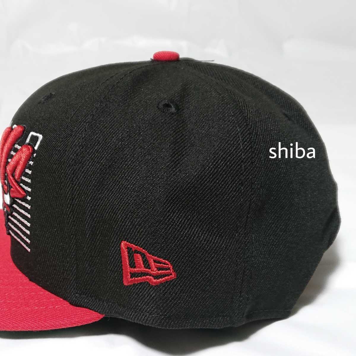 NEW ERA ニューエラ 正規品 キャップ 帽子 9FIFTY 950 黒 ブラック 赤 レッド NBA シカゴ ブルズ バスケットボール NBA M/Lサイズ_画像5