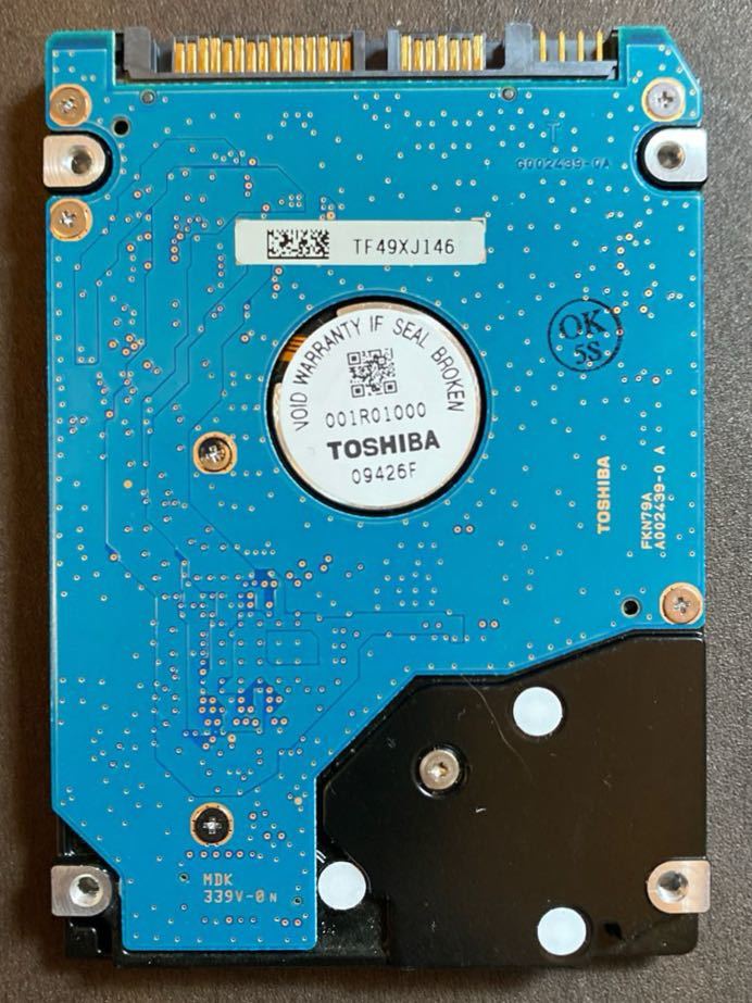 2.5インチ 250GB SATA HDD TOSHIBA MK2555GSXF_画像2