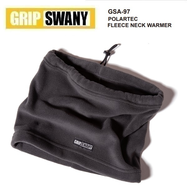 GRIP SWANY グリップスワニー ポーラテックフリースネックウォーマー チャコール フリーサイズ　GSA-97　ネックゲーター　アウトドア_画像2