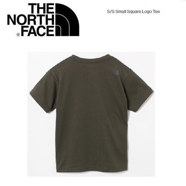 THE NORTH FACE ザノースフェイス キッズ スモールスクエアロゴTシャツ ニュートープ 140　NTJ32358　子供用　半袖　アウトドア_画像2