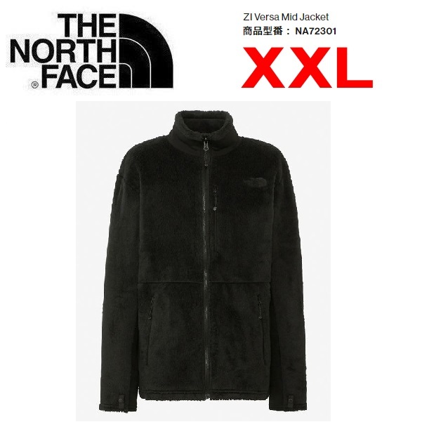 THE NORTH FACE ザノースフェイス ジップインバーサミッドジャケット ブラック XXL　NA72301　メンズ　フリース　アウトドア