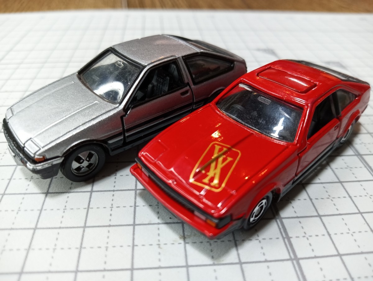 トミカ2台セット CELICA XX2800GT/SPRINTER TRUENO　ルース/TOYOTA/セリカ/トレノ/トミカくじV/tomica/TOMY