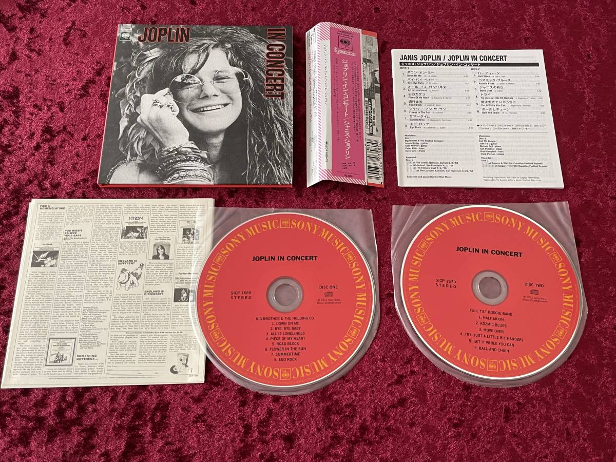 ★ジャニス・ジョプリン★紙ジャケット★2CD★完全生産限定盤★ジョプリン・イン・コンサート★日本盤★帯付★JANIS JOPLIN★IN CONCERT_画像2