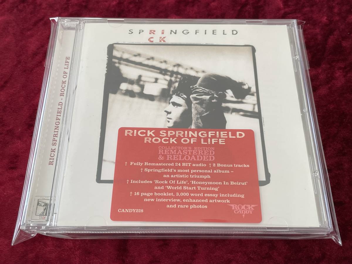 ★RICK SPRINGFIELD★ROCK OF LIFE★CD★REMASTERED & RELOADED★リマスター★リック・スプリングフィールド★ROCK CANDY/ロックキャンディ_画像1