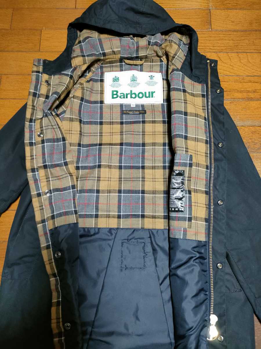 Barbour バブアー WHITE LABEL HOODED HUNTING ロングジャケット C34