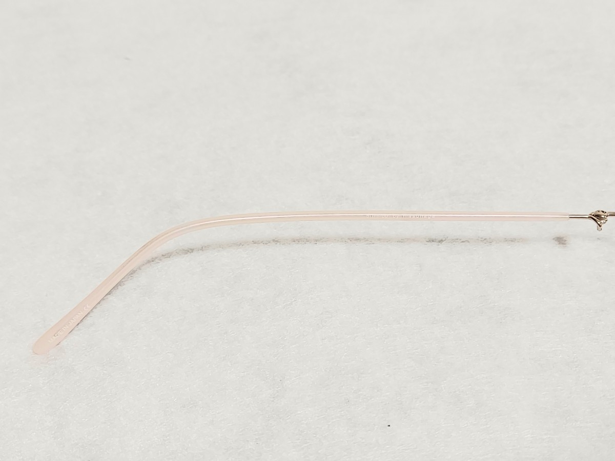 新品　Slim-up スリムアップ　日本製　ブランド　メガネ　めがね　ハーフリム　軽い　可愛い　綺麗_画像8