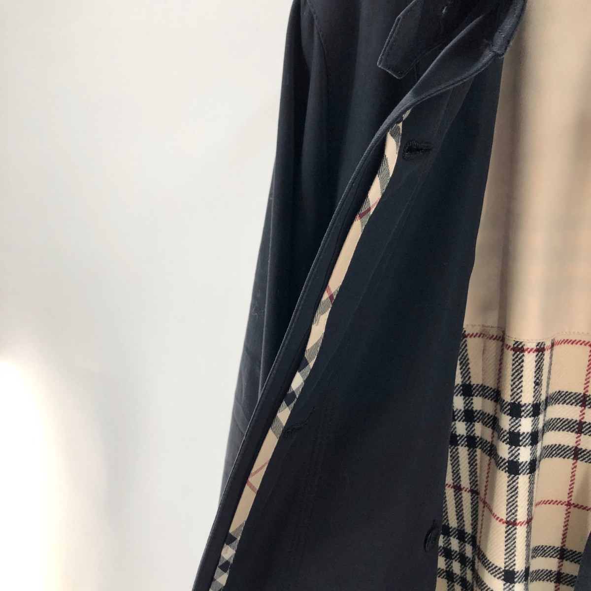 美品 Burberry バーバリー ステンカラーコート ノバチェック ライナー付き ベルト付き Mサイズ_画像5