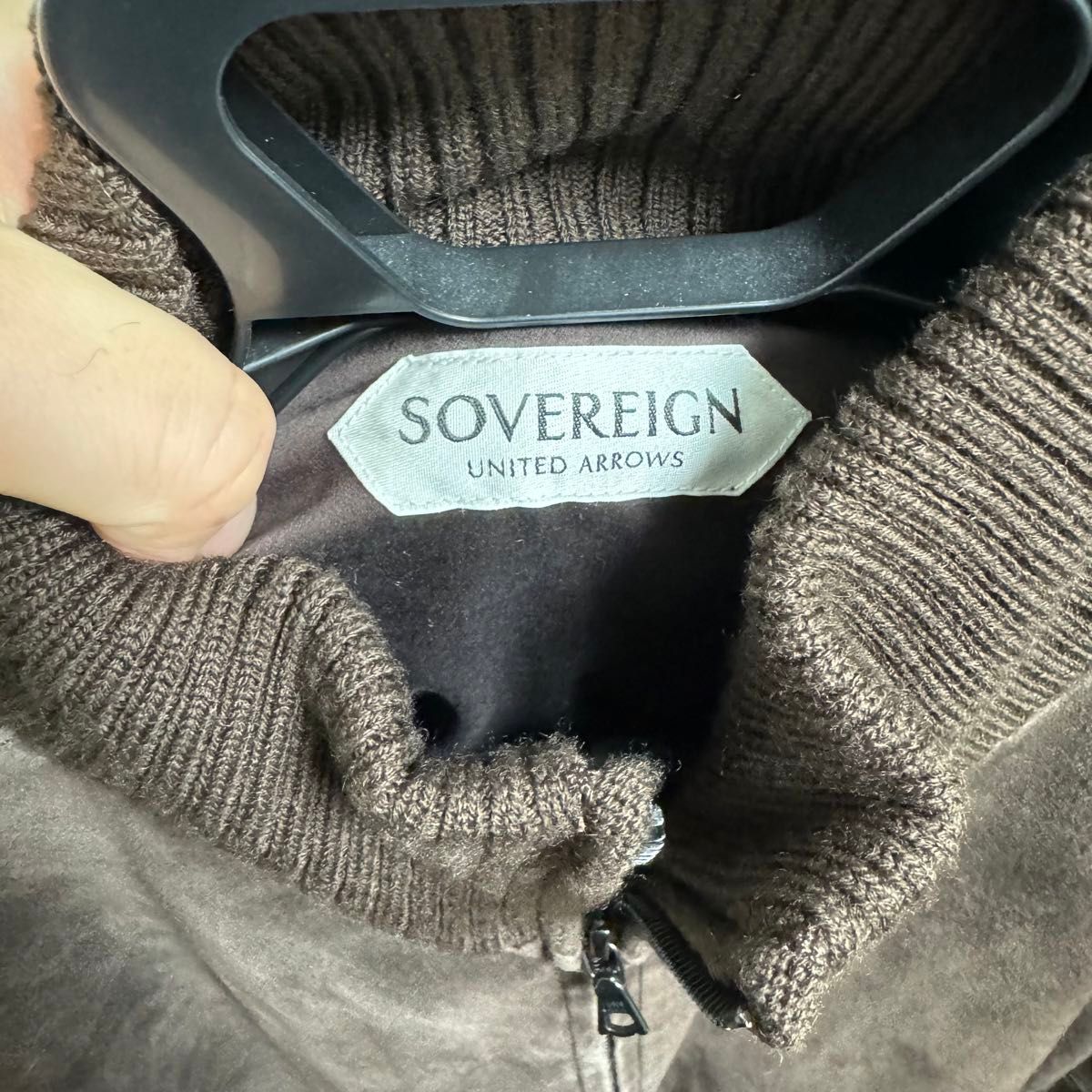 SOVEREIGN ウールニットスエードコンビブルゾン 新品未使用