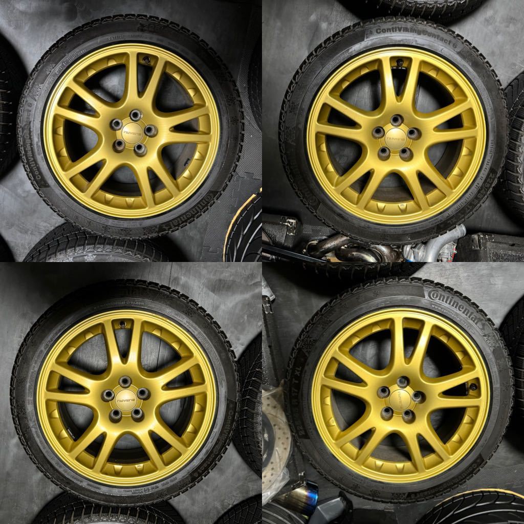 スバル インプレッサ WRX STI GDB 前期 丸目 純正 17インチ 7.5J＋53 PCD100 5穴 225/45R17_画像2