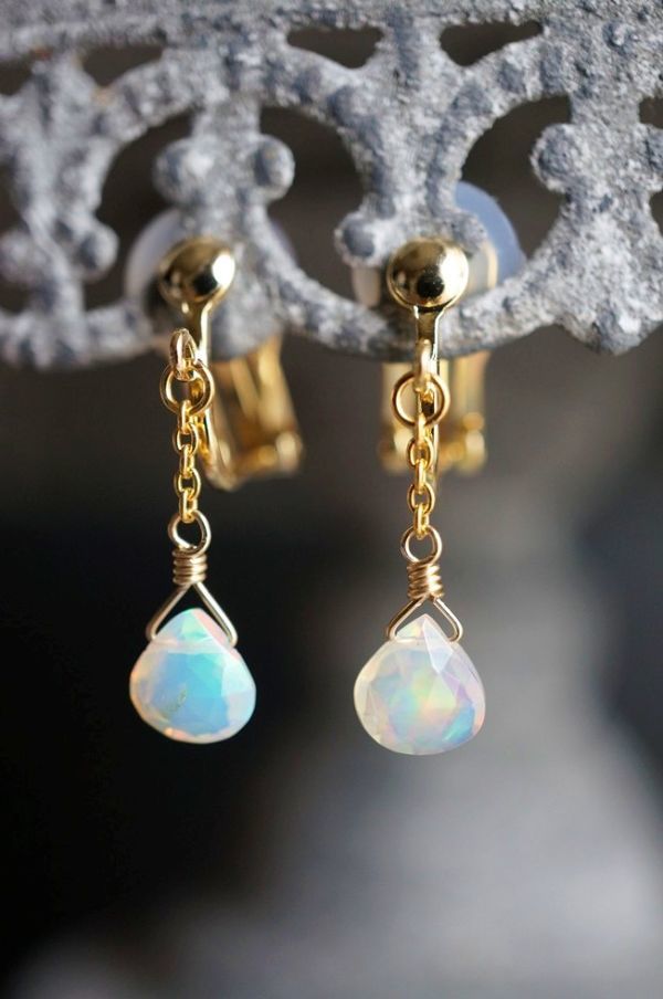  earrings 379echio Piaa opal earrings soft . put on . feeling * comfortable less pain metal fittings use natural stone * Power Stone 