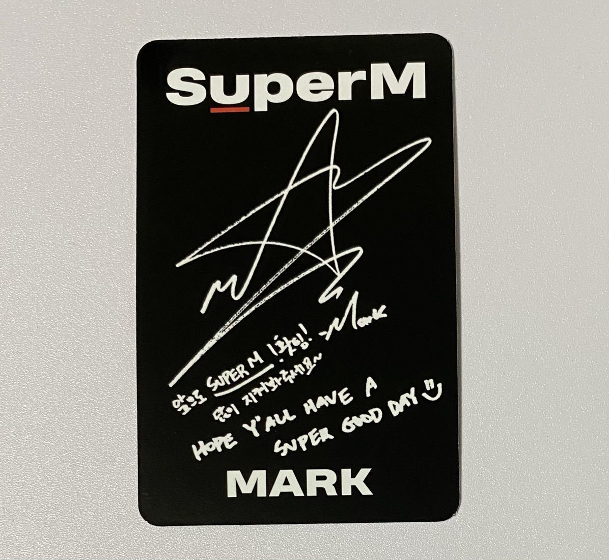 SuperM マーク 1st Mini Album SuperM アメリカ盤 US盤 トレカ MARK Photocard NCT127 NCT DREAM_画像5